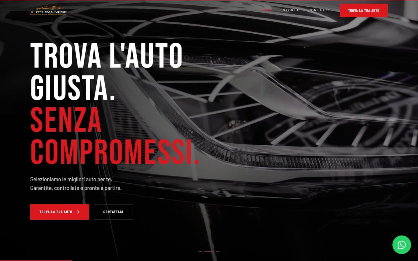 Auto Pannese — schermata del progetto